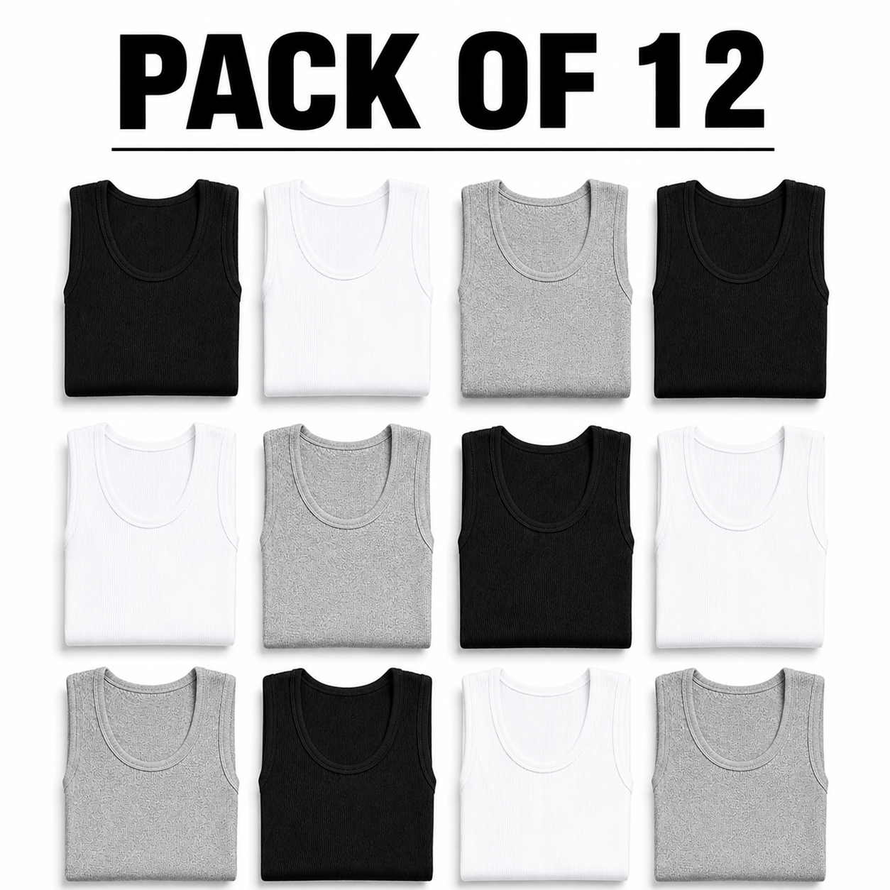 VEXO WEARS – Pack of 12 Men’s Vests