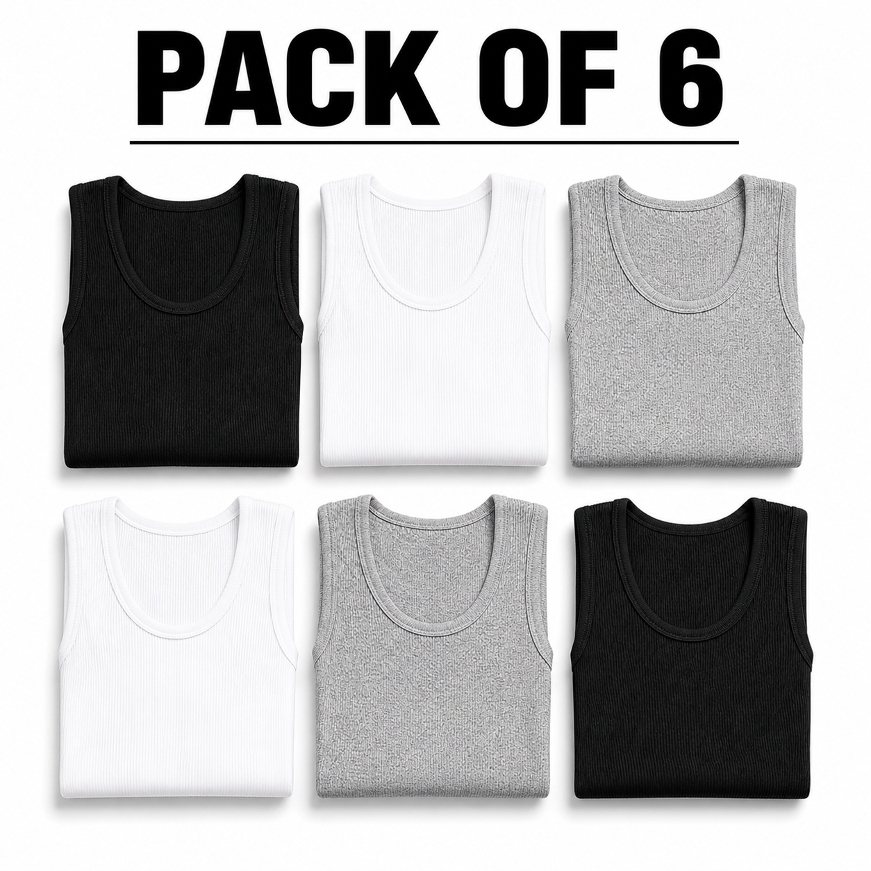VEXO WEARS – Pack of 6 Men’s Vests