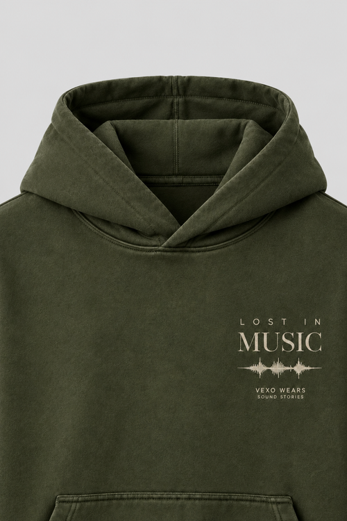 Lost In Music – Vexo Wears Hoodie